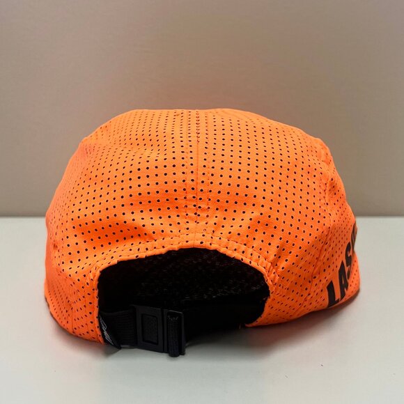 Rnnr Hat Orange Strap Back No Shortcuts LASD24 Panel Tailwind Running Mesh Cap - Picture 3 of 6